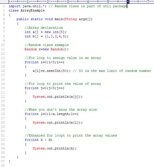 Think like a compiler.: 3.1 Array