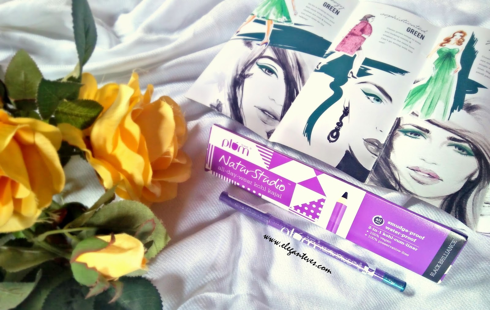 Plum Natur Studio All Day Wear Kohl Kajal Review, Swatches (Black