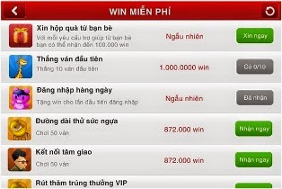 Sử dụng tính năng quà tặng để nhận win miễn phí Sử dụng tính năng quà tặng để nhận win miễn phí