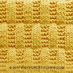 Stocking - Garter Stitch Rectangles. Only basic knitting techniques - knit and purl stitches