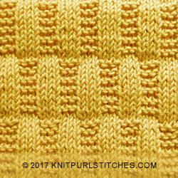 Stocking and Garter Stitch Rectangles 🔯 Knit - Purl stitches