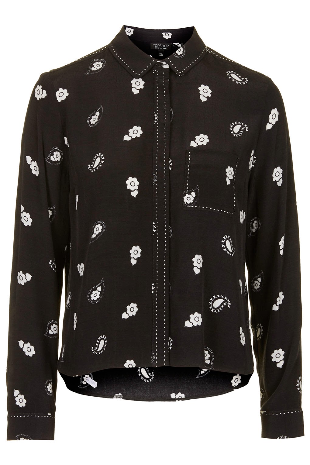 black paisley shirt