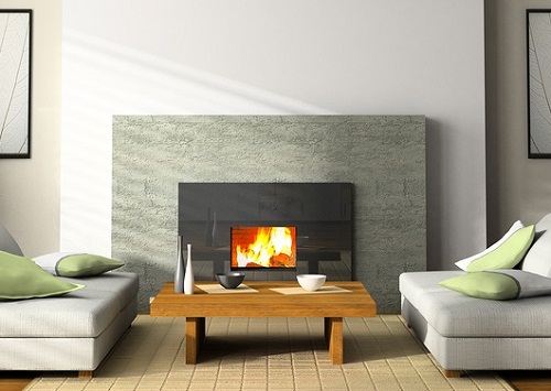 Minimalist Pre-Fab Fireplace