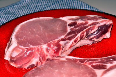Suzy Sirloin Berkshire Pork Chops - Photo by Michelle Judd of Taste As You Go