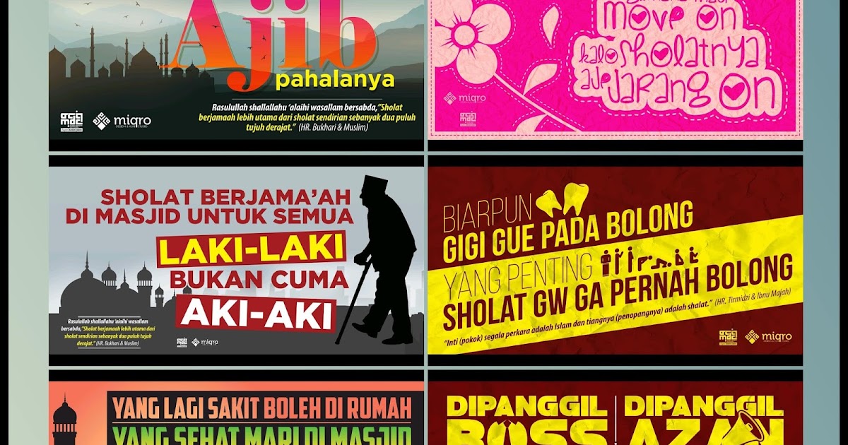 Salam Unduh Gratis Banner Dakwah Ajakan Sholat Design Kece Siap
