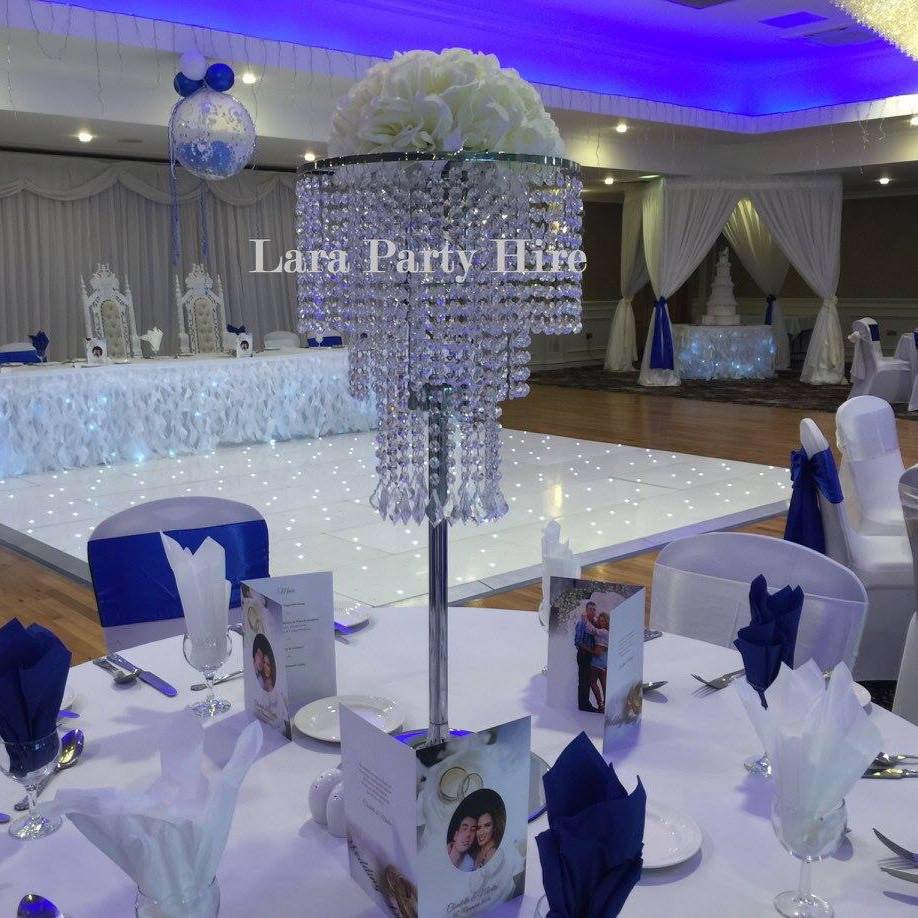 Lara Party Hire Crystal Chandelier Table Centerpiece