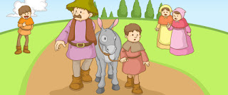 Una nueva fábula de Esopo: el hombre, el niño y el burro con moraleja