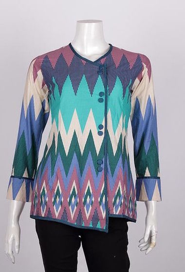 35 Model Baju Batik Atasan 2018 Simple Casual Modern