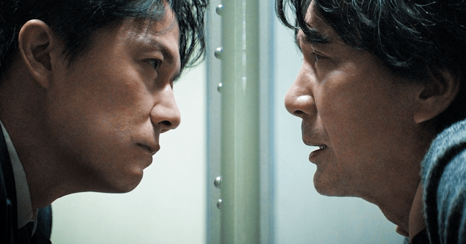 Do premiado diretor Hirokazu Kore-eda, 'Sandome no Satsujin', com Masaharu Fukuyama e Koji Yakusho