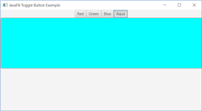 Programming for beginners: JavaFX: Set behavior to toggle button