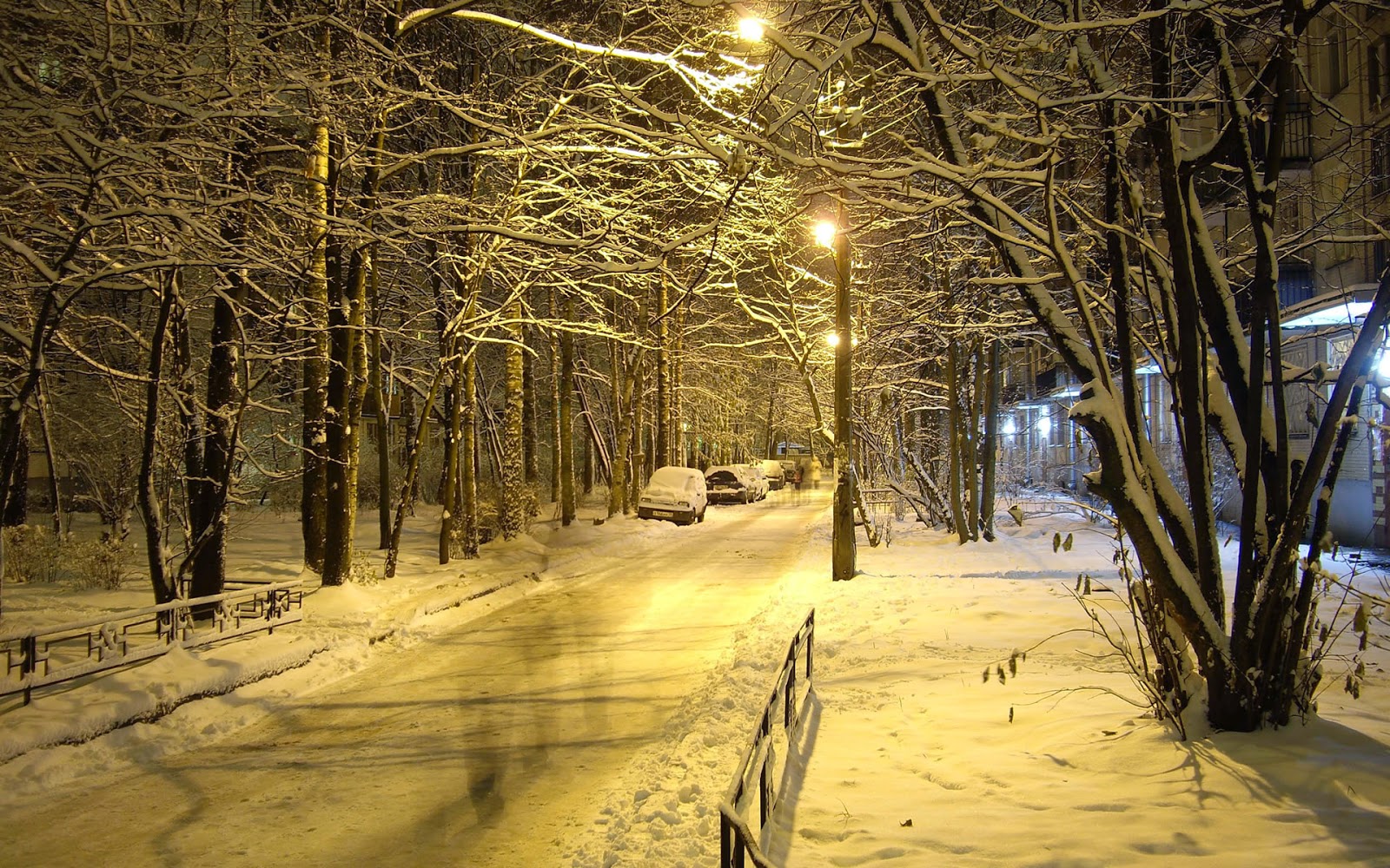 Straten met sneeuw Straten met sneeuw in de winter