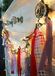 How to make a DIY lighted rainbow fabric banner