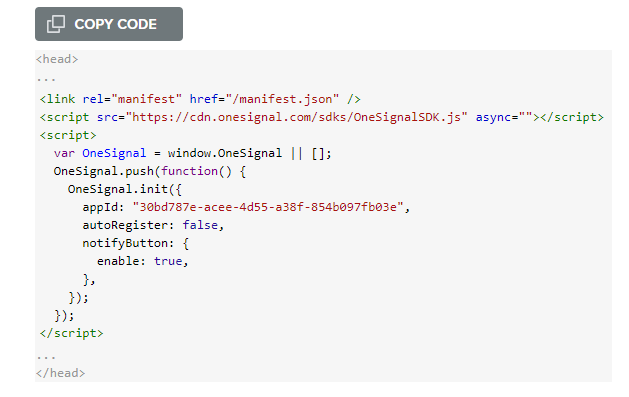 Now you get a javascript code copy it Now you get a javascript code copy it