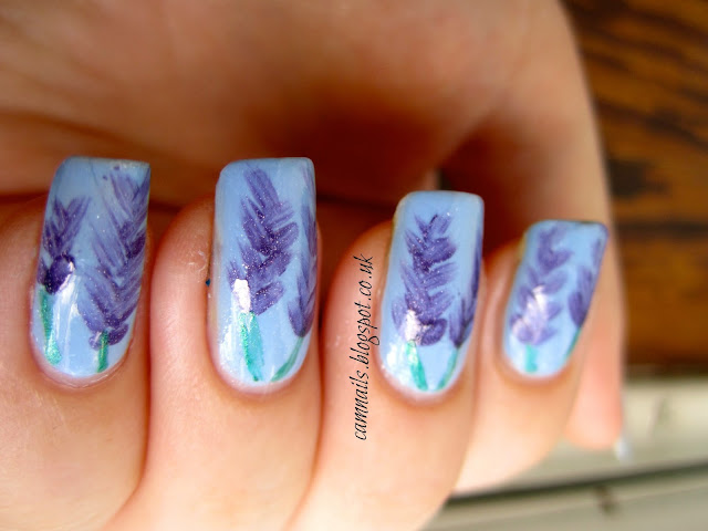Cambridge Nails: 31DC: Purple End of Summer Lavender Nail Art