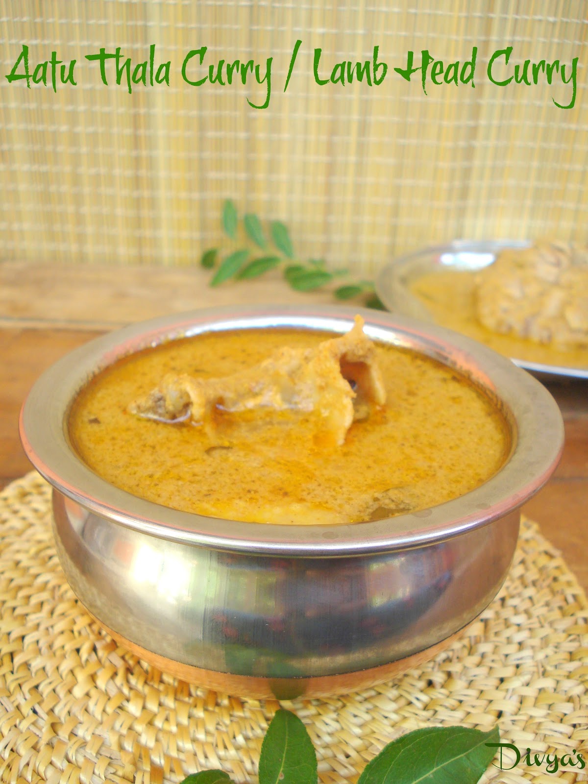 Aatu Thala Curry Lamb Head Curry Thalakari Kulambu You Too Can Cook