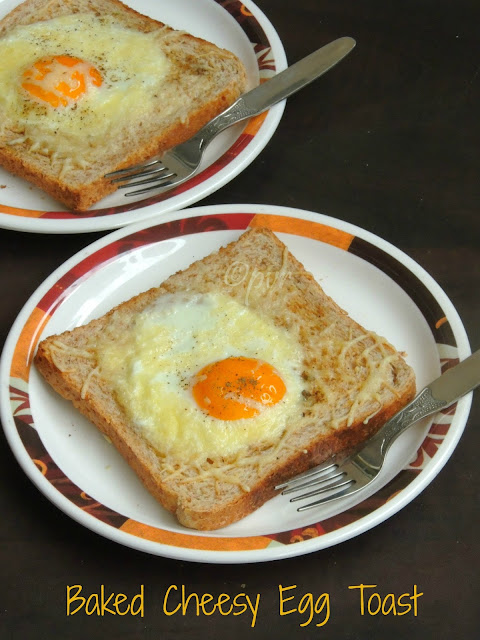 Bread toast, Baked Cheesy Egg Toast