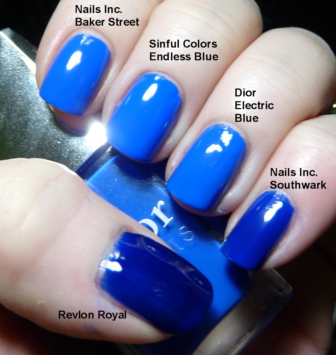 Thrifty Thursday! with Sinful Colors Endless Blue and an Electric Blue ...