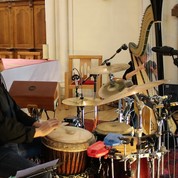 Percussions et harpe