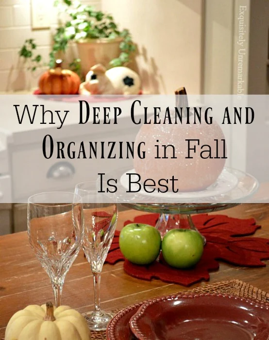 Why Deep Cleaning And Organizing In Fall Is Best