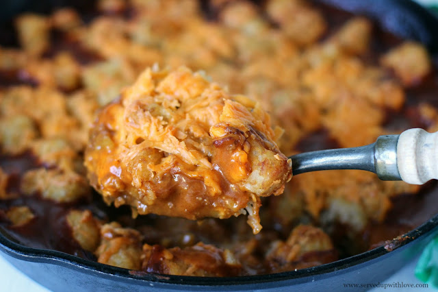 Chili Tater Tot Casserole recipe from Served Up With Love