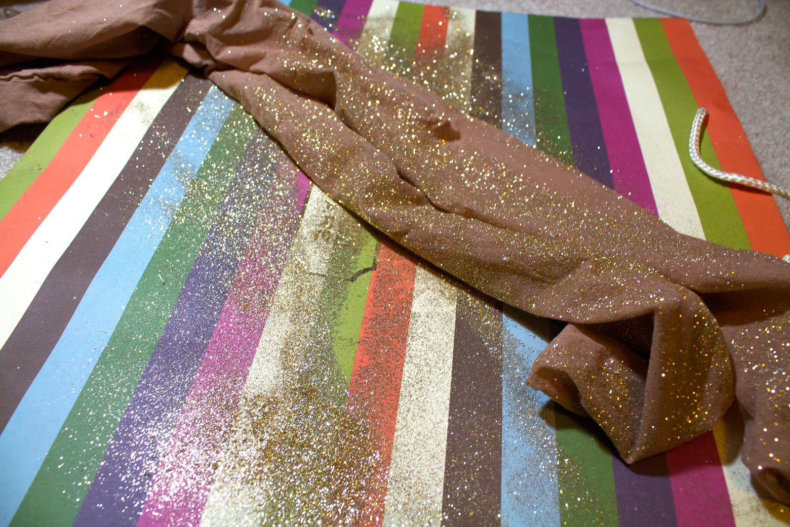 Minute by Minute DIY Glitter Tights