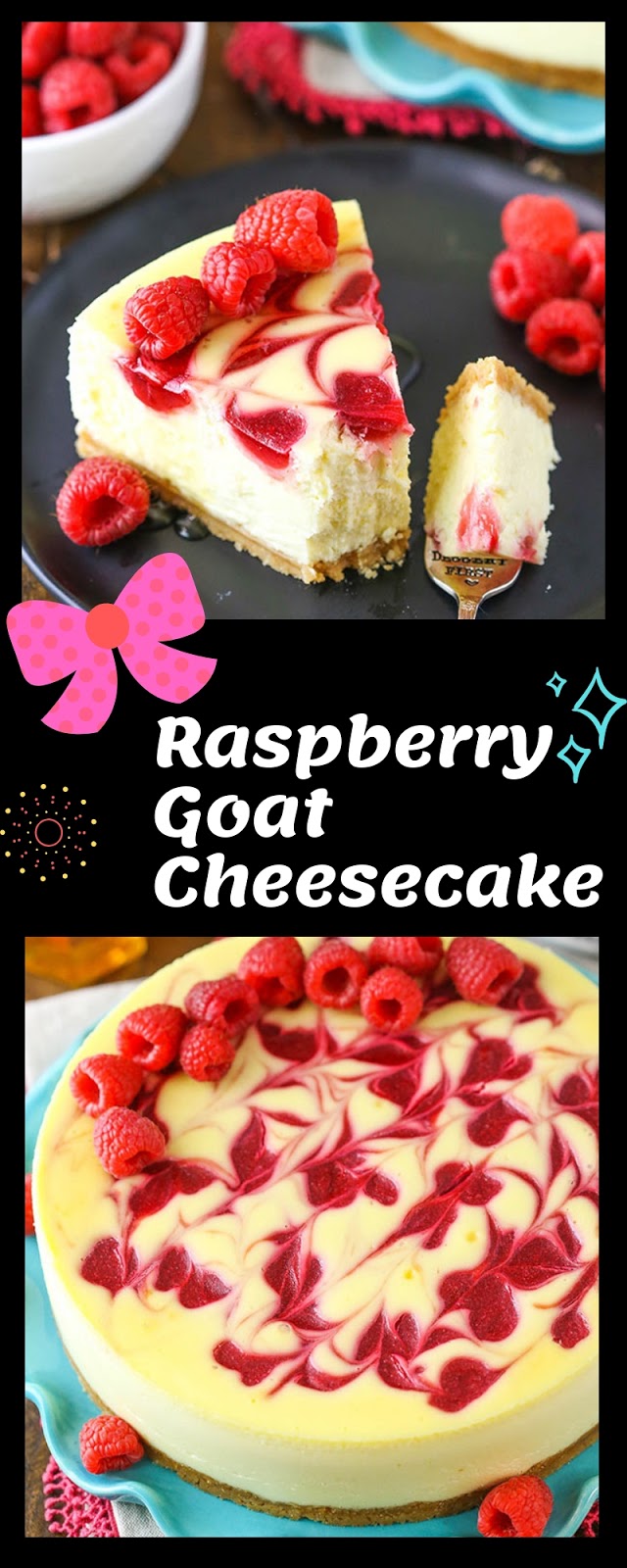 Raspberry Goat Cheesecake