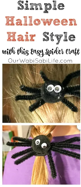 halloween hair spiders
