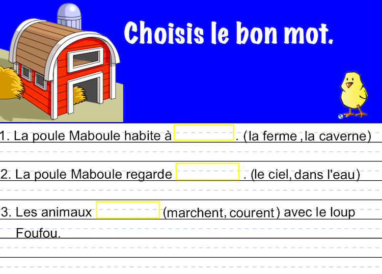 Interactive SMART Notebook Activities For La Poule Maboule Toronto interactive-smart-notebook-activities-for-la-poule-maboule-toronto