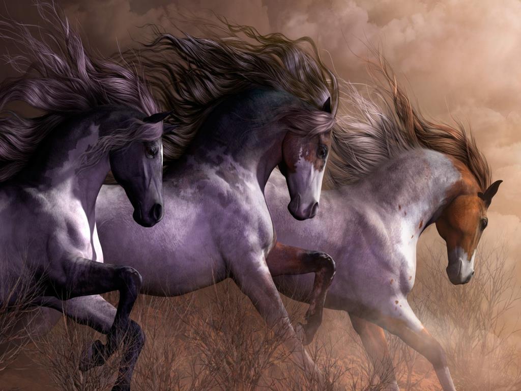 Indian Art Hosting Horse Paintings