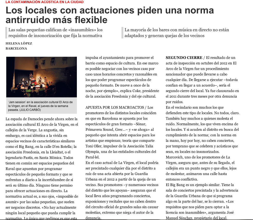 Article el Periodico Locals