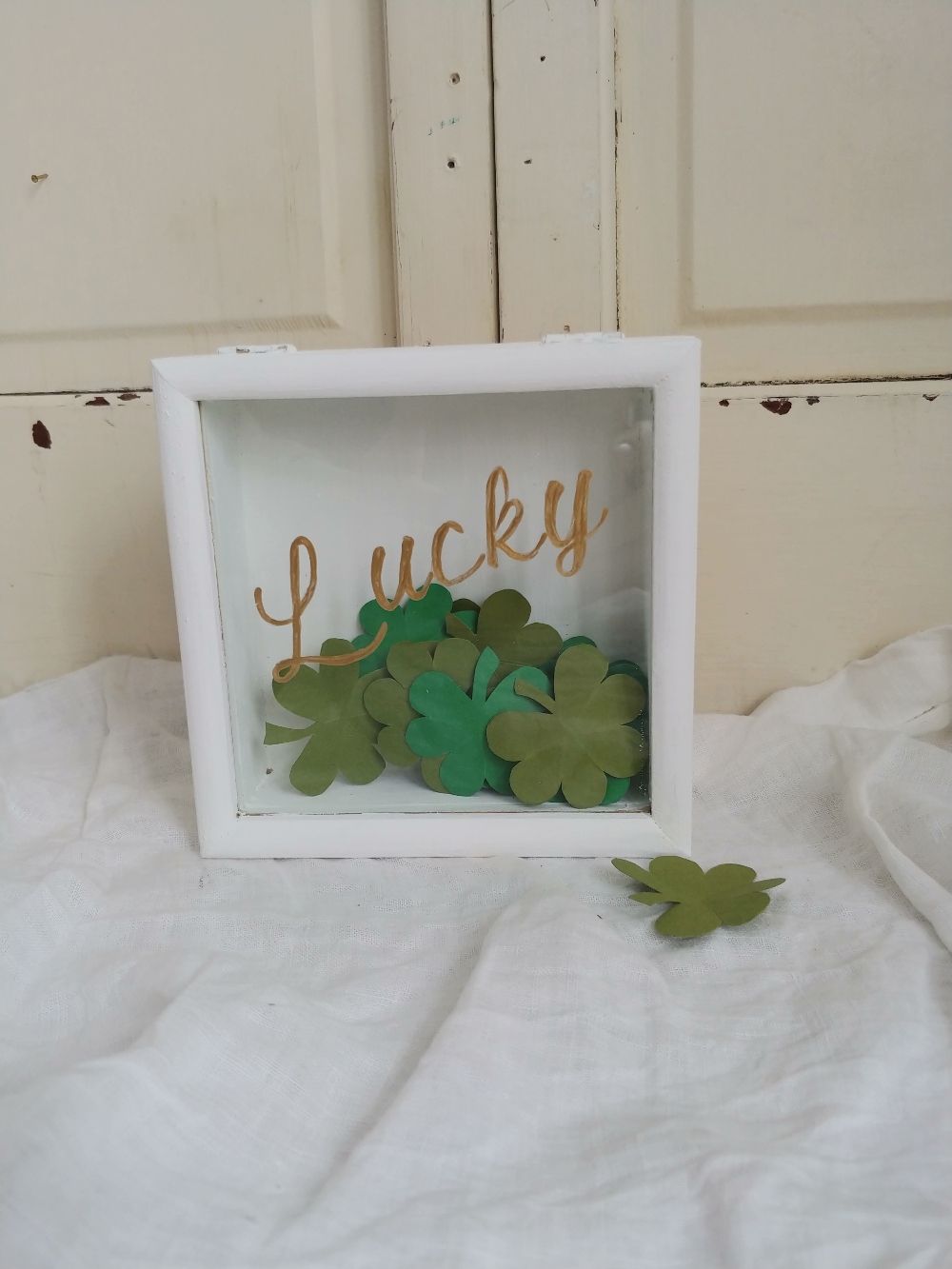 Shadow box for St. Patty's day