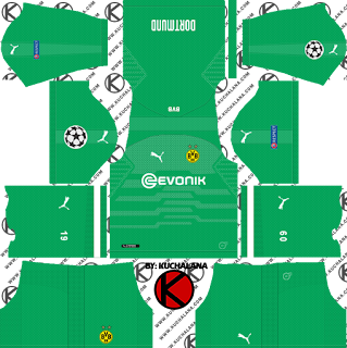 Borussia Dortmund 2018/19 UCL Kit - Dream League Soccer Kits