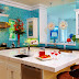 An Inspired Turquoise Glass Kitchen