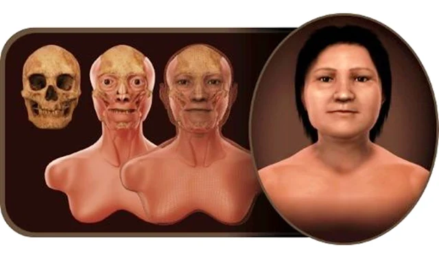  Reconstrucción facial a partir de un cráneo de 1.600 años de antigüedad encontrado en Uruguay