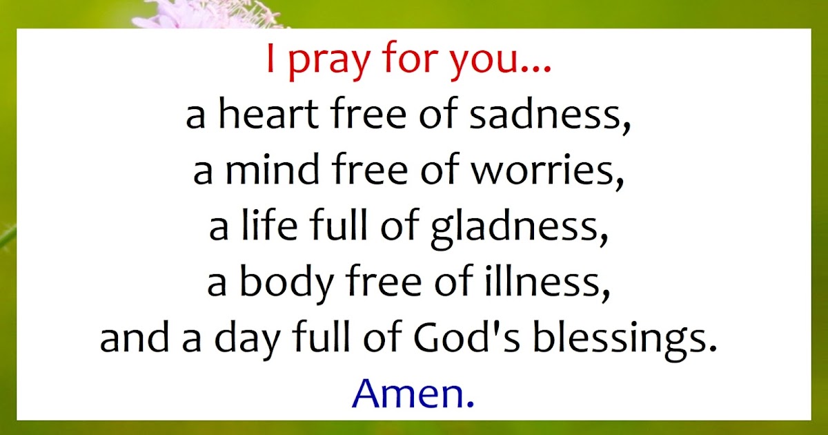 Dear Friend, This is My Prayer for You!
