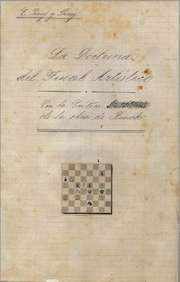 Portada del manuscrito inicial del libro “La doctrina del Final Artístico” de Esteve Puig y Puig