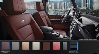 Màu nội thất Mercedes AMG G63 2019 Nội thất Mercedes AMG G63 2019 màu Đỏ Leather ZK8