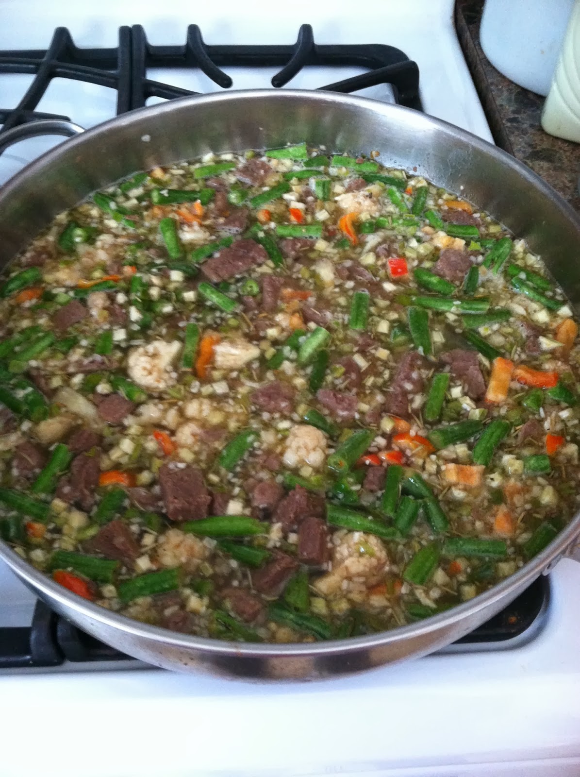 Kay's Kaleidoscope: Beef and Rice One Skillet Meal