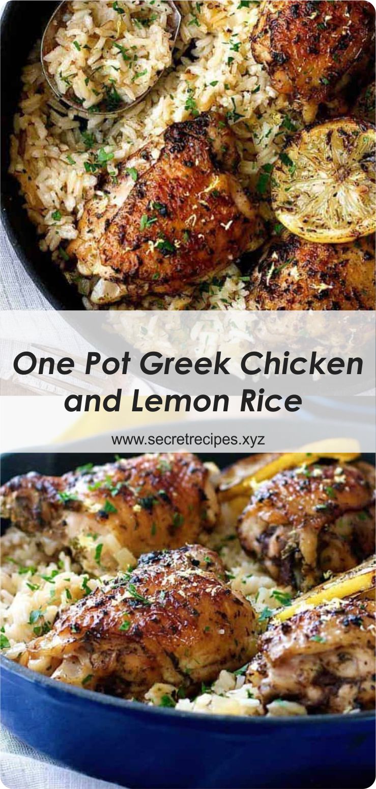 One Pot Greek Chicken & Lemon Rice | Recipe Spesial Food