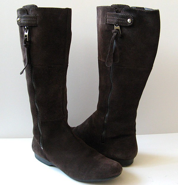 BROWN SUEDE RIDING BOOTS WOMENS SIZE 9