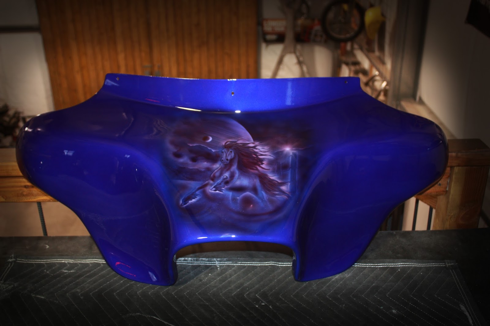 Online Motorcycle Paint Shop: Cobalt blue metallic