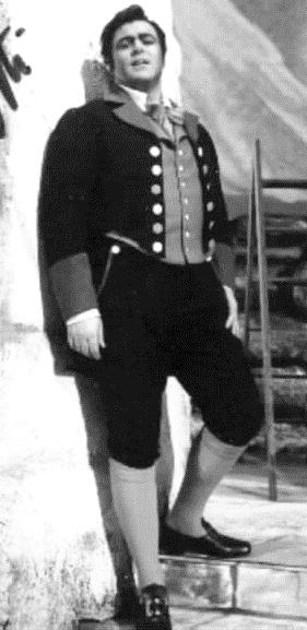Luciano Pavarotti Foto de Luciano Pavarotti sin bigote y delgado