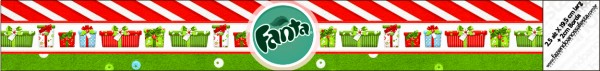 Navidad a Rayas: Etiquetas para Candy Buffet para Imprimir Gratis. Etiquetas para personalizar botellas de Navidad a Rayas.