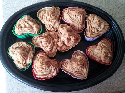 Vegan Pumpkin Cupcakes w/ Almond Icing all Raw Food and adaptation of recipe by Kristina at FullyRaw