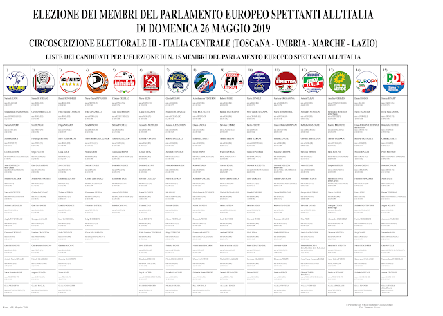 Risultati immagini per manifesto circoscrizione III europee 2019