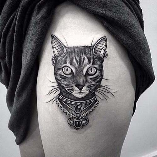 üst bacak kedi dövmesi upper leg cat tattoo üst bacak kedi dövmesi upper leg cat tattoo