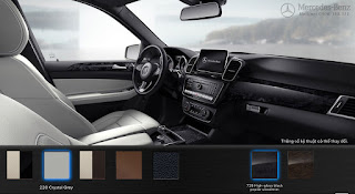 Màu ngoại thất Mercedes GLE 400 4MATIC Exclusive 2019 Nội thất Mercedes GLE 400 4MATIC Exclusive 2019 màu Xám Crystal 228