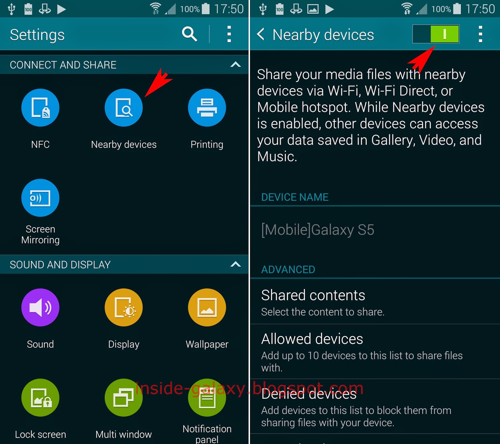 Inside Galaxy Samsung Galaxy S5 How To Watch Or Download Shared