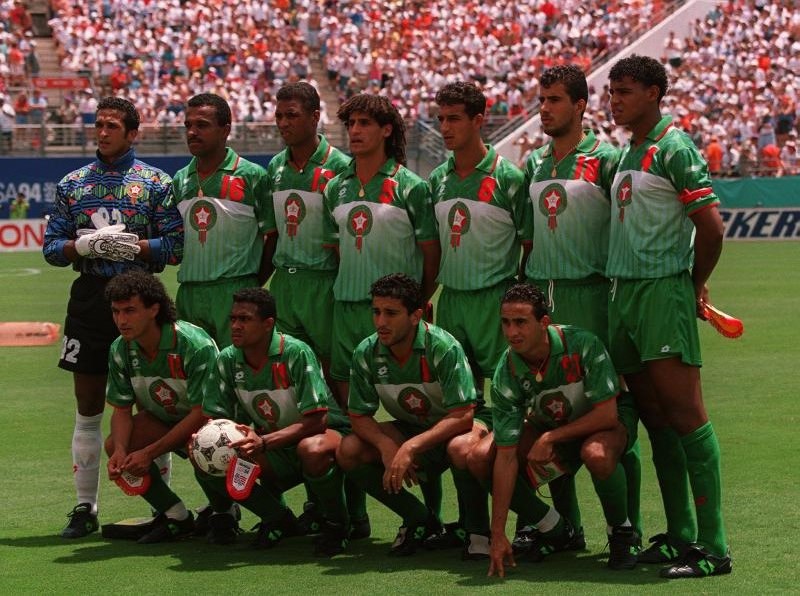 Morocco squad, June 29, 1994, World Cup, Holland 2-Morocco 1)./Ph. DR