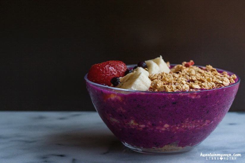Hearts in My Oven Pitaya/Dragon Fruit Bowl